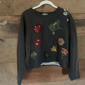 Zara crop sweatshirt